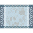 Manor Lane Enduit Blue Coated Placemat by Le Jacquard Français