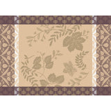 Manor Lane Enduit Beige Coated Placemat by Le Jacquard Français