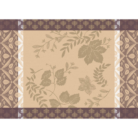 Manor Lane Enduit Beige Coated Placemat by Le Jacquard Français