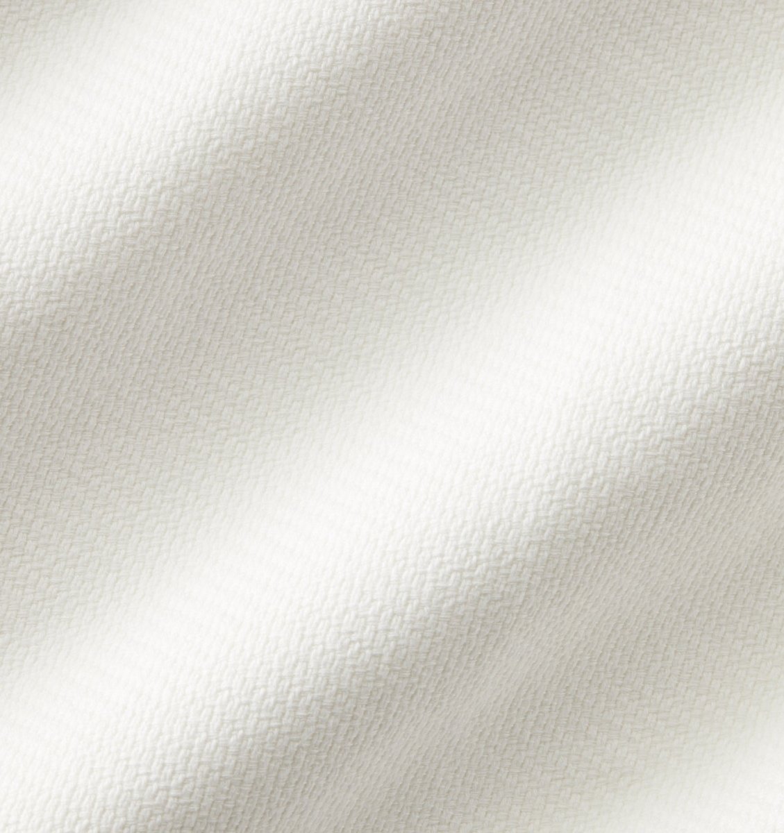 Allegra White Blanket by Sferra - Texture Detail on Swatch