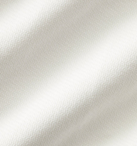 Allegra White Blanket by Sferra - Texture Detail on Swatch