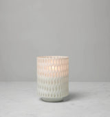 Alveare Hurricane Candle Holder by Sferra Linens in White at Fig Linens and Home - 4