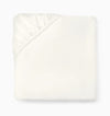 Ariel Fitted Sheet by Sferra Linens in Oyster at Fig Linens and Home - 1