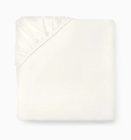 Ariel Fitted Sheet by Sferra Linens in Oyster at Fig Linens and Home - 1