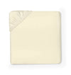 Ariel Fitted Sheet by Sferra Linens in Parchment at Fig Linens and Home - 1