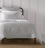 Arzano White and Black Bedding by Sferra Linens Full Queen Duvet Cover 88 x 92 WHITE/BLACK at FIG LINENS AND HOME 2