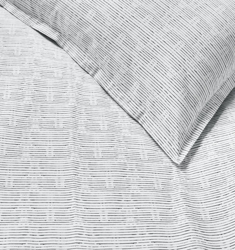 Arzano White and Black Bedding by Sferra Linens Full Queen Duvet Cover 88 x 92 WHITE/BLACK at FIG LINENS AND HOME 3