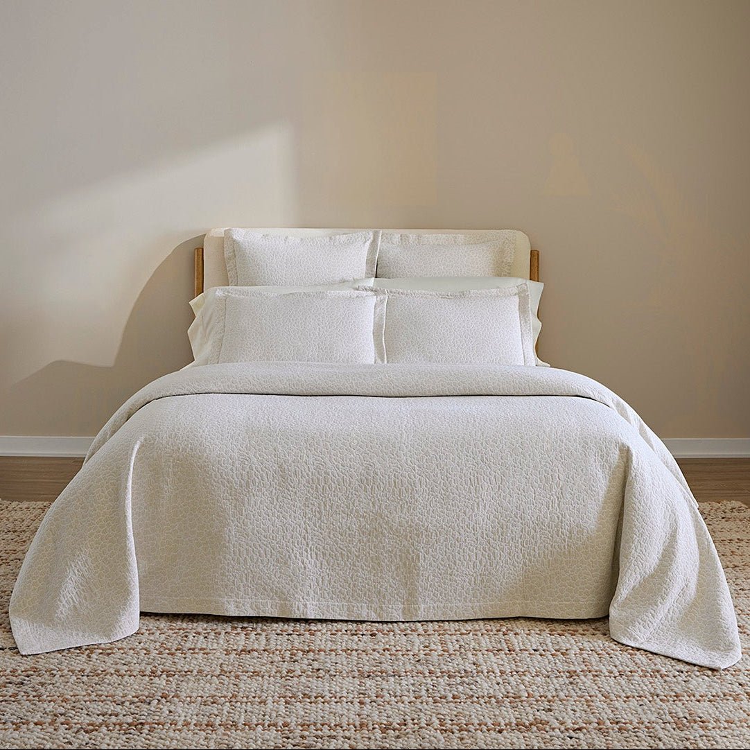 Aurelia Coverlets | Matelasse by Sferra x Scalamandre at Fig Linens and Home 1