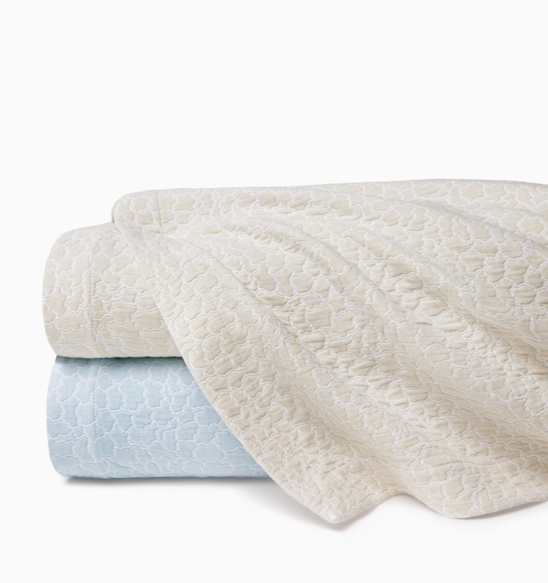 Aurelia Coverlets | Matelasse by Sferra x Scalamandre at Fig Linens and Home 2