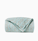 Sferra Scalamandre Bedding -  Baldwin Bamboo Duvet Cover Aqua Comp at Fig Linens and Home