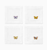 Sferra Linens Bordano Butterfly Cocktail Napkins at Fig Linens and Home 2