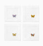 Sferra Linens Bordano Butterfly Cocktail Napkins at Fig Linens and Home 2
