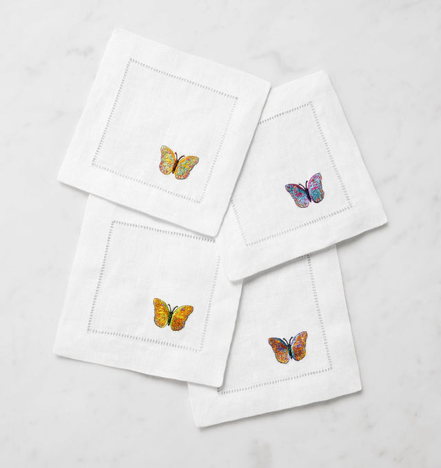 Sferra Linens Bordano Cocktail Napkins at Fig Linens and Home 1