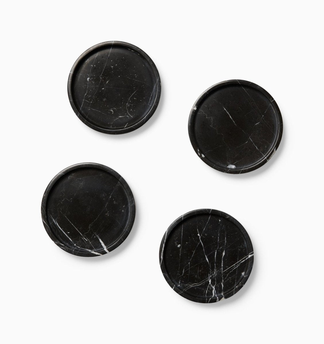 Calanna Coasters by Sferra Linens in Black at Fig Linens and Home - 3