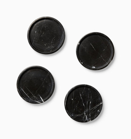 Calanna Coasters by Sferra Linens in Black at Fig Linens and Home - 3