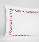 Catena - King Sham 21X36 White/Persimmon Sferra