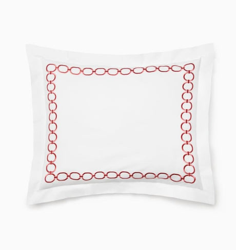 Catena - Standard Sham 21X26 White/Persimmon Sferra