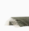 Sferra Linens Cervino Wool & Cashsmere Throw Blanket 51X70" Forest at Fig Linens and Home