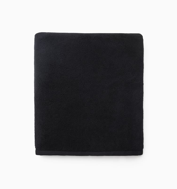Cielo Bath Towels by Sferra Linens Black Bath Towel 30X60 at FIG LINENS AND HOME 3