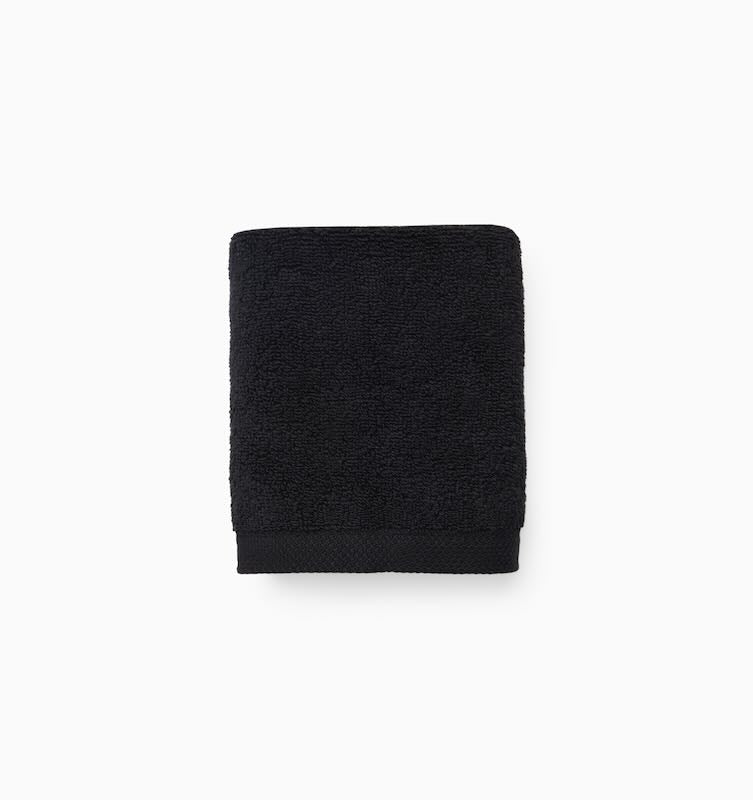 Cielo Washcloth by Sferra Linens Black Wash Cloth 12X12 at FIG LINENS AND HOME 2
