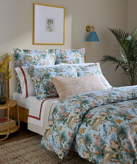 Cinque Terra Sky Blue Bedding by Sferra x Scalamandre - Lifestyle at Fig Linens and Home 6