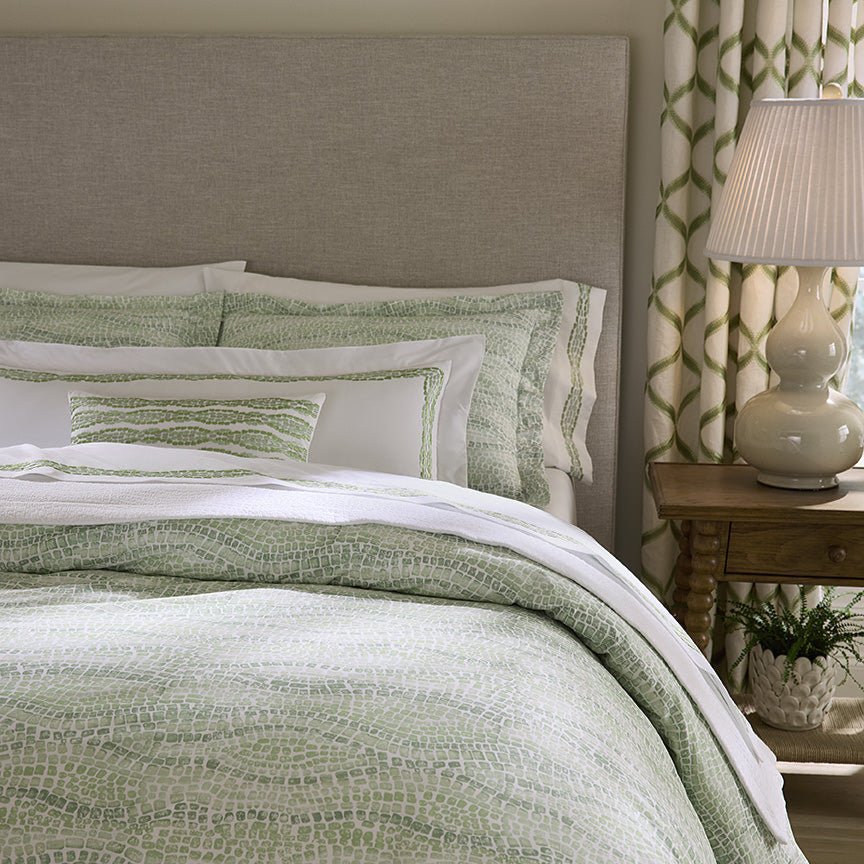 Sferra Cobblestones Willow Bedding at Fig Linens and Home Shams and Duvet 7