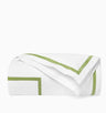 Estate Bedding in White and Apple Green by Sferra King Duvet Cover 106X92 White/Apple Green at FIG LINENS AND HOME 2