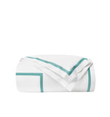 Estate Bedding - King Duvet Cover 106X92 White/Aqua Sferra