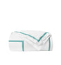 Estate Bedding - King Duvet Cover 106X92 White/Aqua Sferra