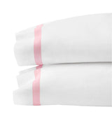 Estate Bedding in White and Carnation Pink by Sferra King Pillow Case 22X42 Pair White/Carnation Pink at FIG LINENS AND HOME 3