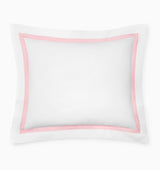 Estate Bedding in White and Carnation Pink by Sferra King Sham 21X36 White/Carnation Pink at FIG LINENS AND HOME 5