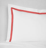 Estate Bedding - King Sham 21X36 White/Persimmon Sferra