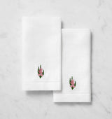 SFERRA Linens FIORENZA BIRTHFLOWER GUEST TOWEL AUGUST GLADIOLUS COMP at Fig Linens and Home