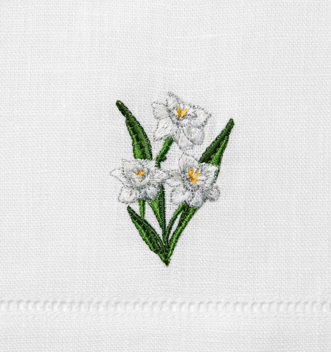 Fiorenza Birthflower Guest Towels - December Narcissus - Fig Linens and Home