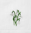 Fiorenza Birthflower Guest Towels - January Snowdrop - Fig Linens and Home