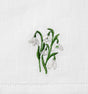 Fiorenza Birthflower Guest Towels - January Snowdrop - Fig Linens and Home