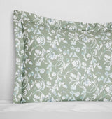 Fronda Sham by Sferra Linens in Sage at Fig Linens and Home - 2