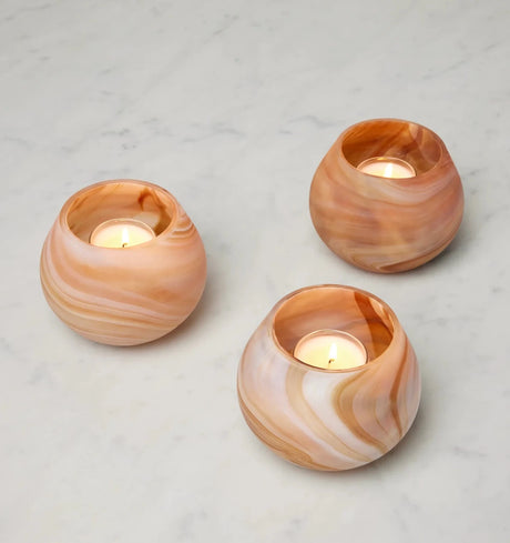 Giove Votive Holder by Sferra Linens in Almond at Fig Linens and Home - 4