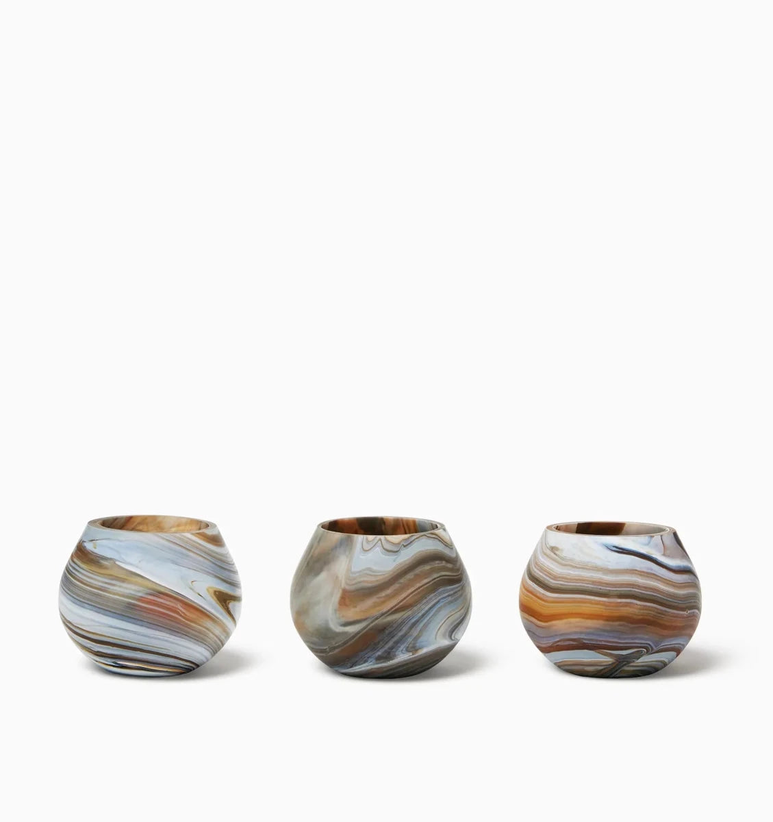 Giove Votive Holder by Sferra Linens in Bark at Fig Linens and Home - 4