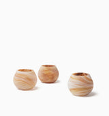 Giove Votive Holder by Sferra Linens in Almond at Fig Linens and Home - 1