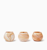 Giove Votive Holder by Sferra Linens in Almond at Fig Linens and Home - 2