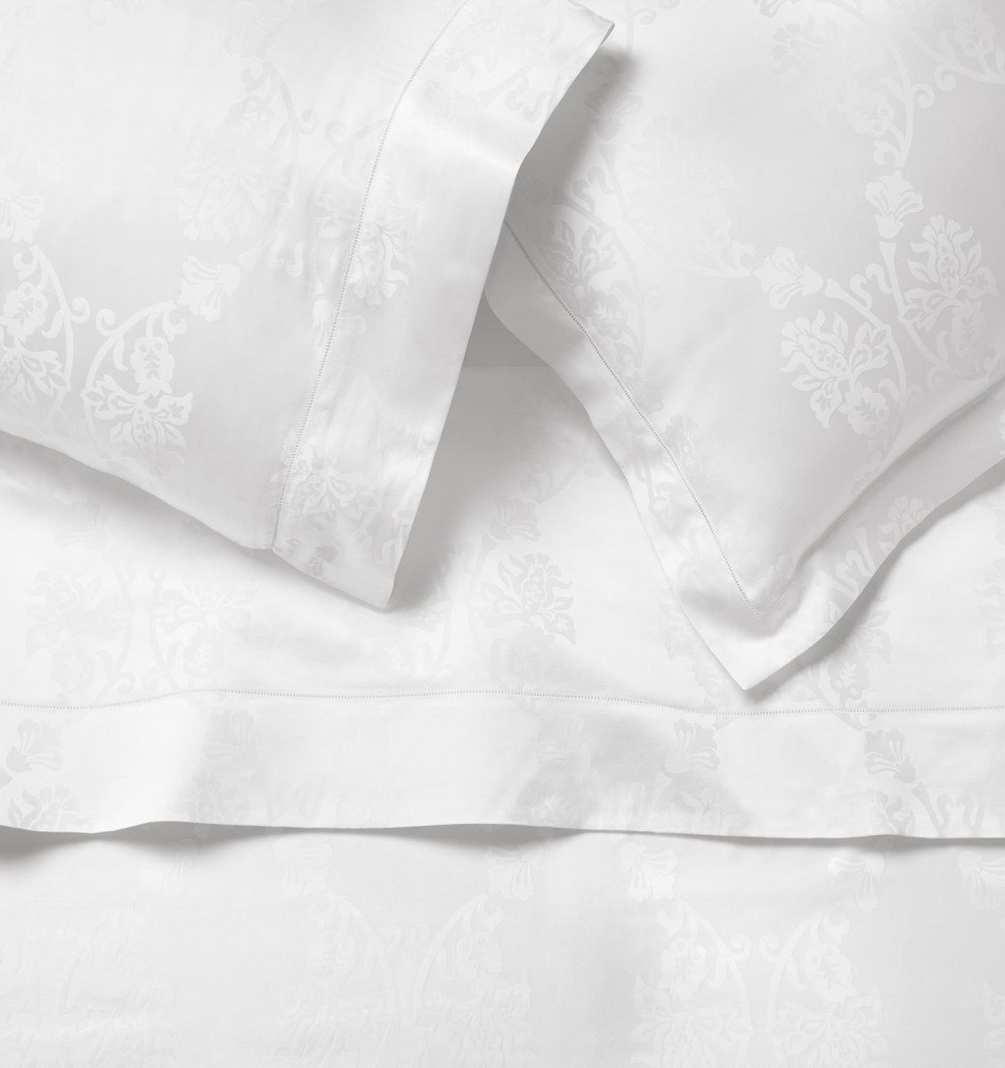 Giza 45 Lido White Bedding by Sferra Linens Boudoir Sham 12 x 16 WHITE at FIG LINENS AND HOME 16