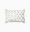 Isabella Decorative Pillow by Sferra x Scalamandre in Ivory/Sea at Fig Linens and Home - 1