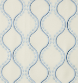 Isabella Decorative Pillow by Sferra x Scalamandre in Ivory/Sea at Fig Linens and Home - 3