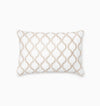 Isabella Decorative Pillow by Sferra x Scalamandre in White/Sand at Fig Linens and Home - 1