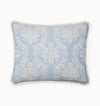 Isabella Jacquard Sham by Sferra x Scalamandre in Ivory/Sea at Fig Linens and Home - 3