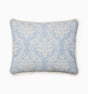 Isabella Jacquard Sham by Sferra x Scalamandre in Ivory/Sea at Fig Linens and Home - 3