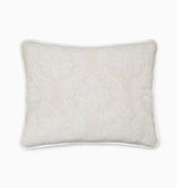Isabella Jacquard Sham by Sferra x Scalamandre in White/Sand at Fig Linens and Home - 1