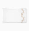 Isabella Pillowcases by Sferra x Scalamandre in White/Sand at Fig Linens and Home - 3