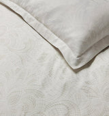 Duvet Covers and Shams - Leonessa Ivory Bedding by Sferra Linens - Fabric Detail